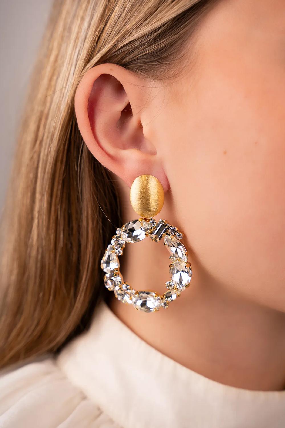 Lott. Gioielli Crystal Oorbellen Sacha Irregular Element