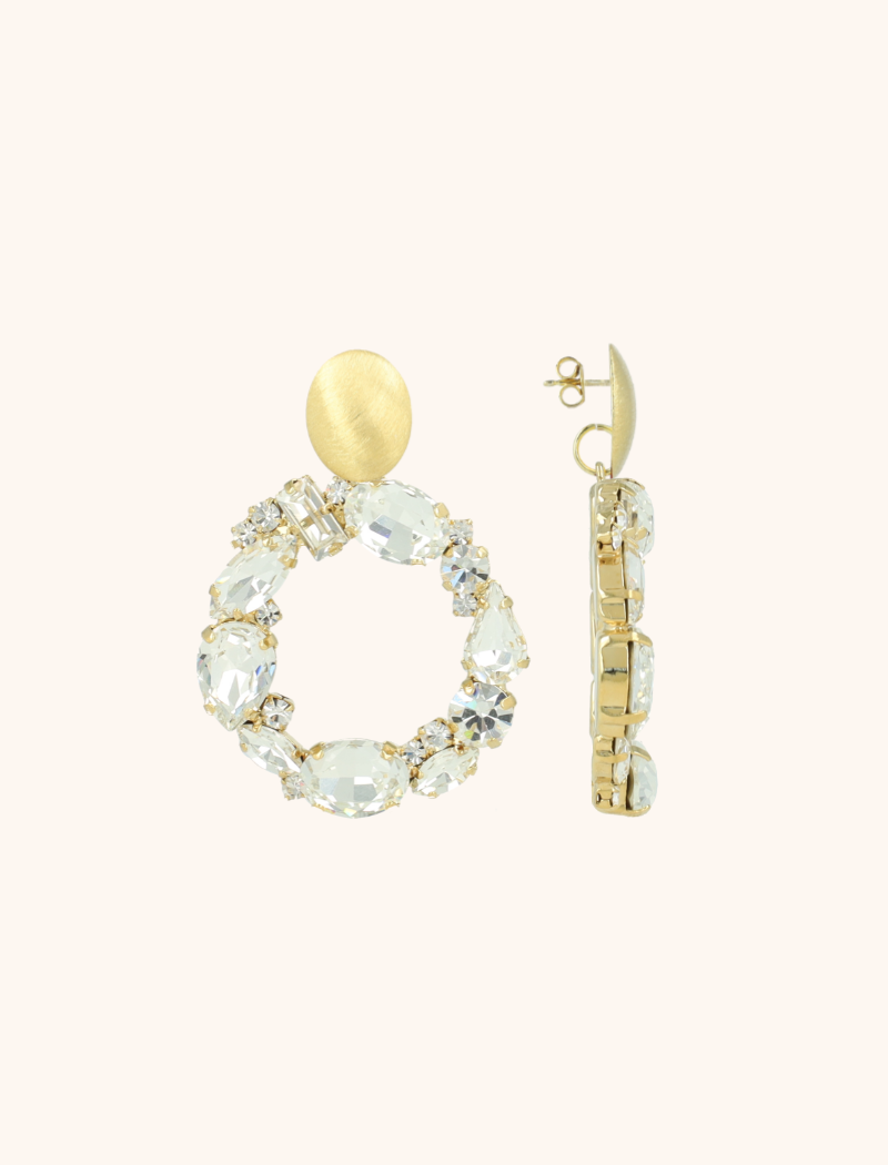 lott. gioielli Crystal Oorbellen Sacha Irregular Element