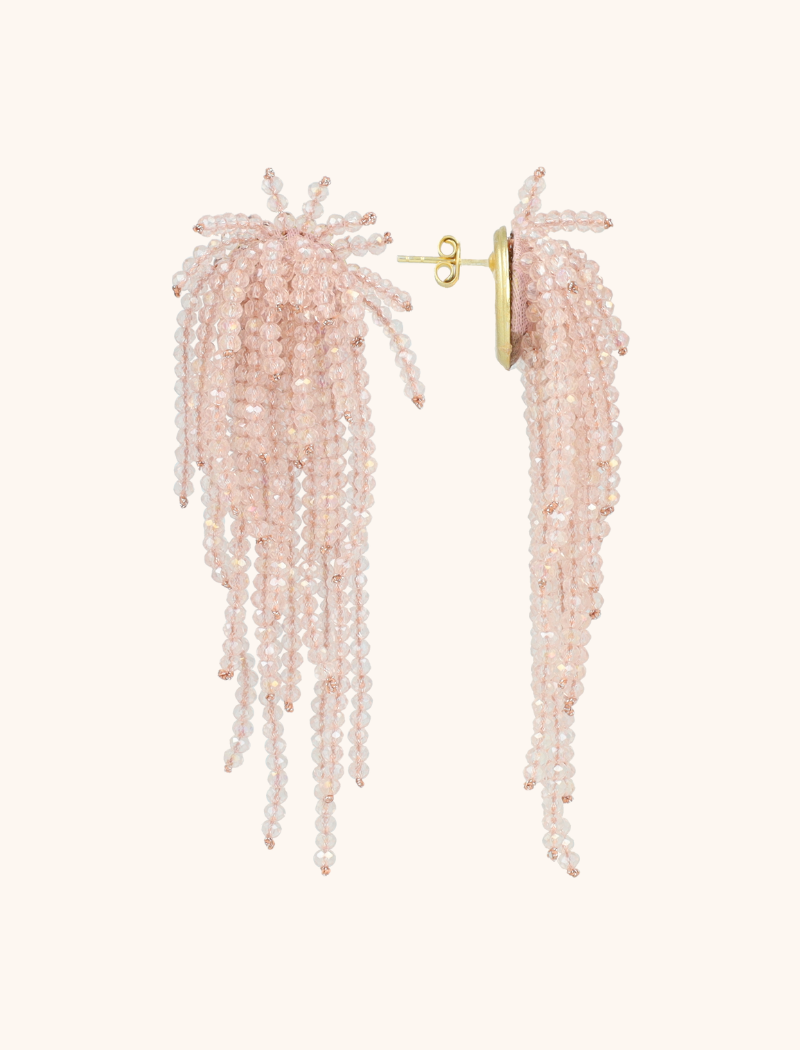 Lott. Gioielli Crystal Pink Oorbellen Babette Glassberry Waterfall L