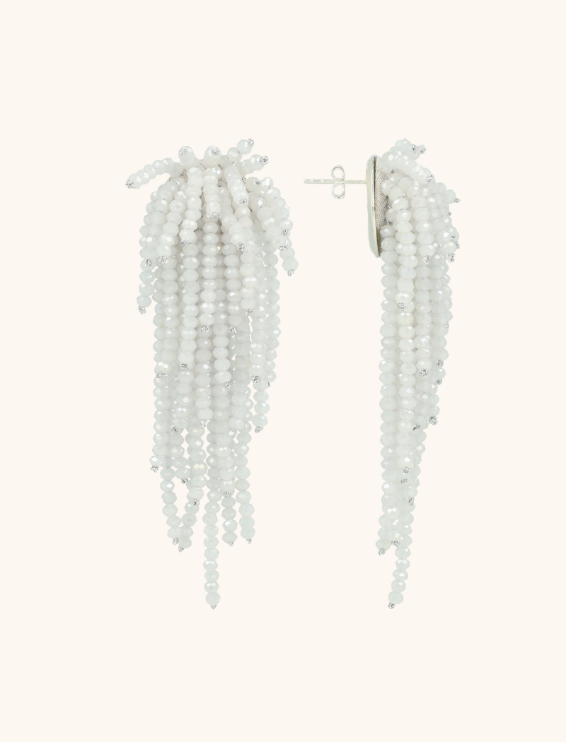 lott. gioielli Crystal Silver Oorbellen Babette Glassberry Waterfall L