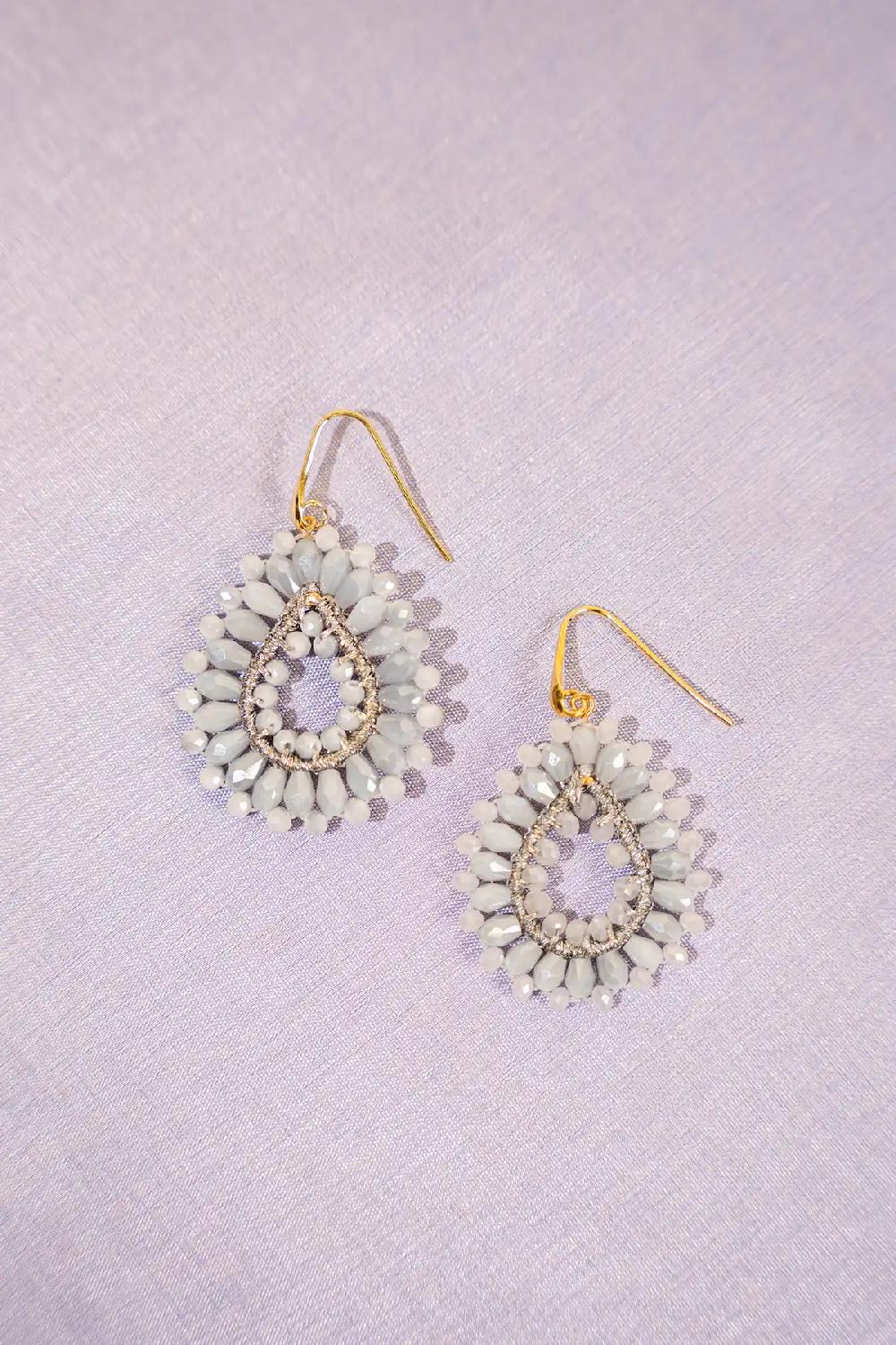 Lott. Gioielli Crystal Silver Oorbellen Robin Drop Crystal Small