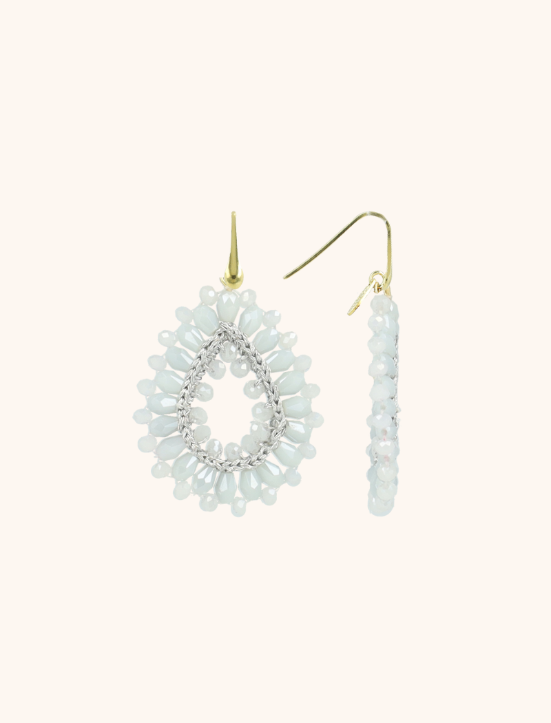 Lott. Gioielli Crystal Silver Oorbellen Robin Drop Crystal Small