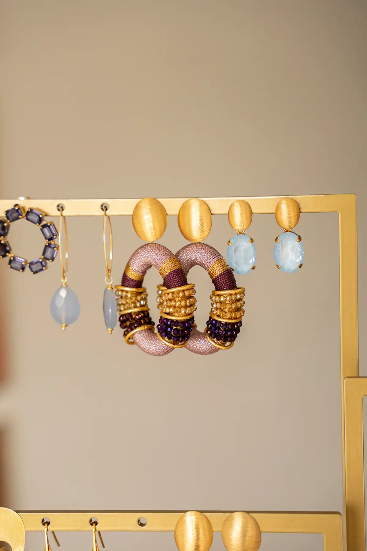 Lott. Gioielli Dark Lavender Oorbellen Elle Ovaal Deluxe L