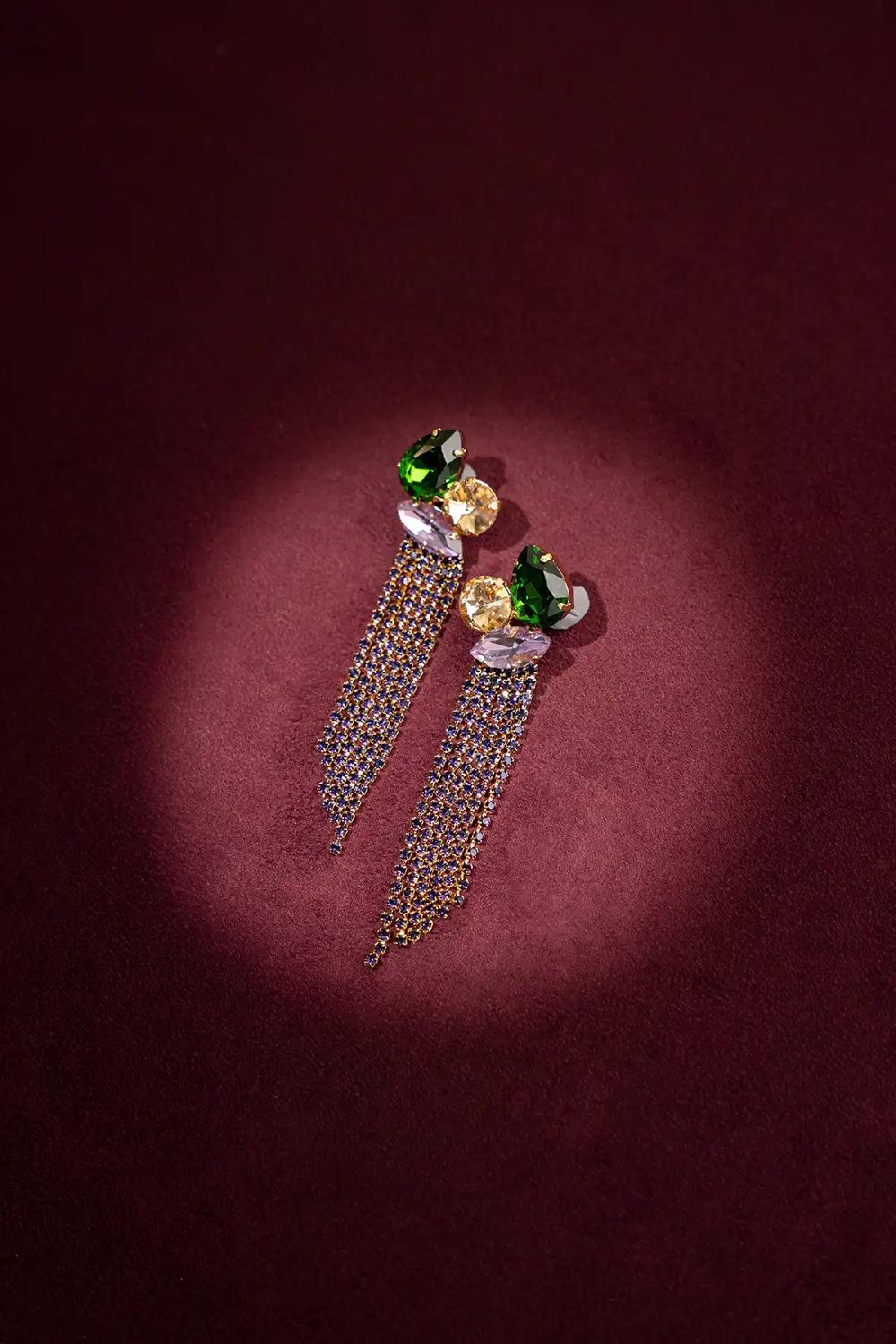 Lott. Gioielli Disco Purple Oorbellen Jana 3 Shapes Waterfall S