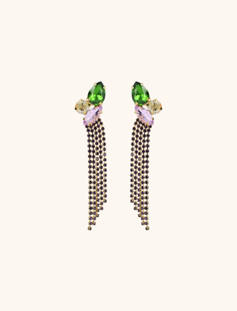 lott. gioielli Disco Purple Oorbellen Jana 3 Shapes Waterfall S