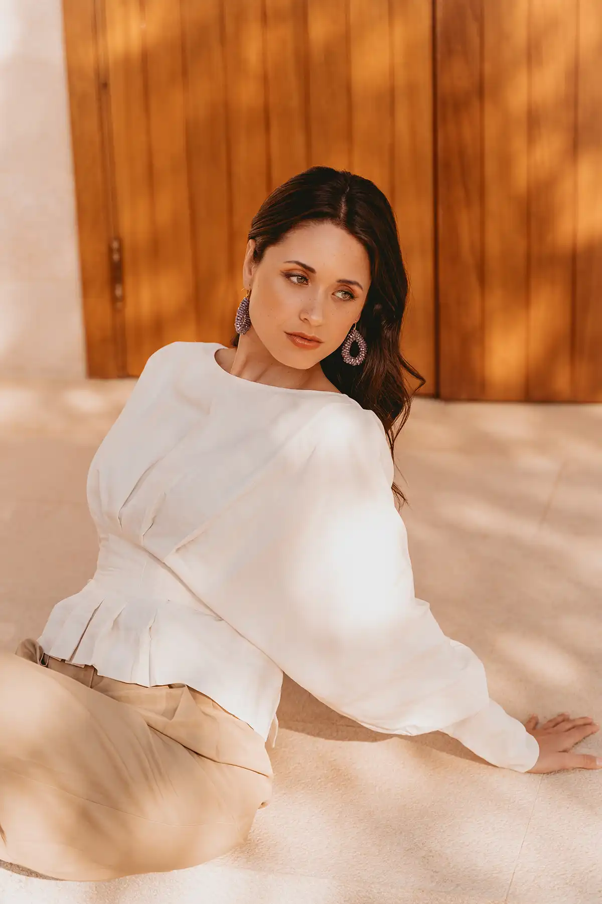 Lott. Gioielli Donker Lavendel Oorbellen Anne Marquis Druppel L