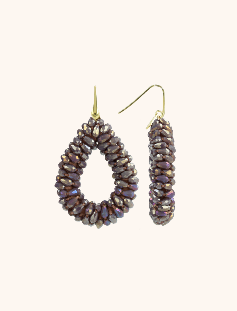 lott. gioielli Donker Lavendel Oorbellen Anne Marquis Druppel L