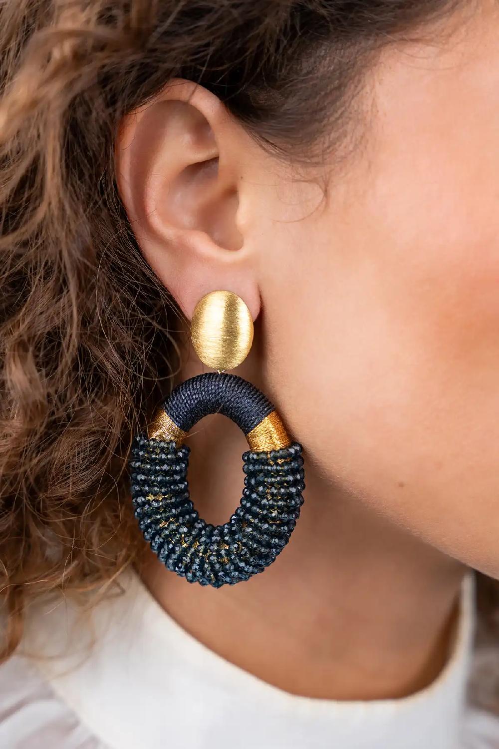 Lott. Gioielli Elemental Blue Oorbellen Yara Combi Oval L