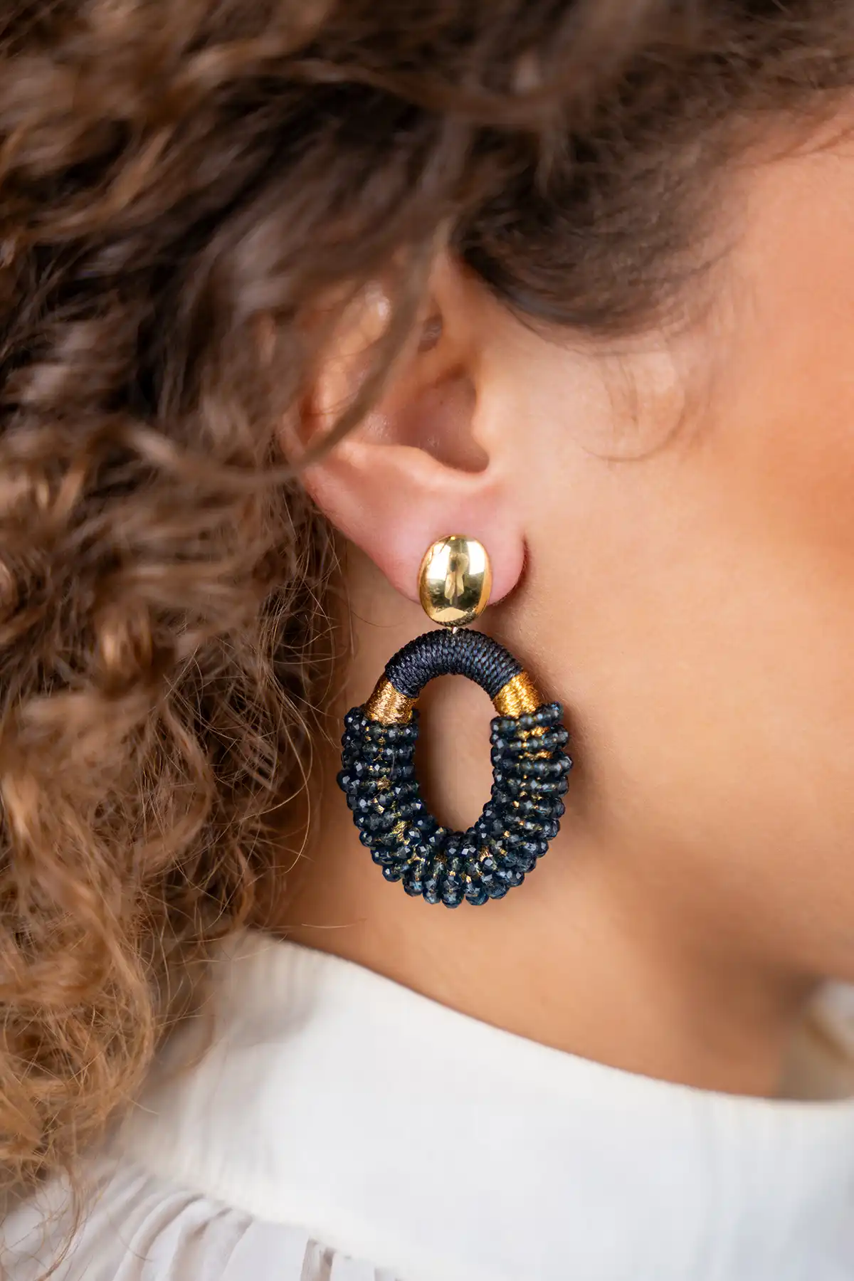 Lott. Gioielli Elemental Blue Oorbellen Yara Combi Oval M