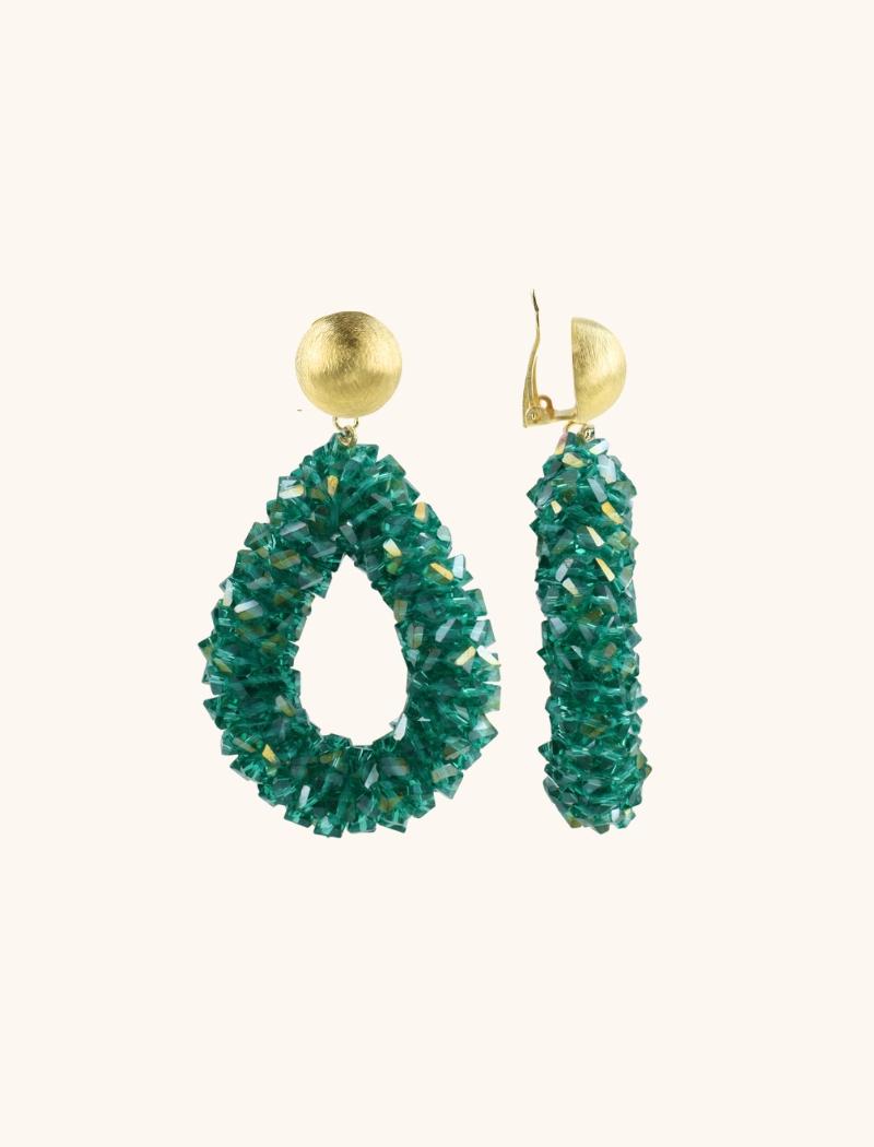 lott. gioielli Emerald Oorbellen Marieke Druppel L Raw Clip