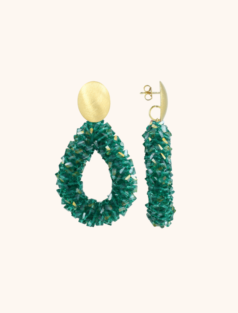 lott. gioielli Emerald Oorbellen Marieke Druppel L Raw