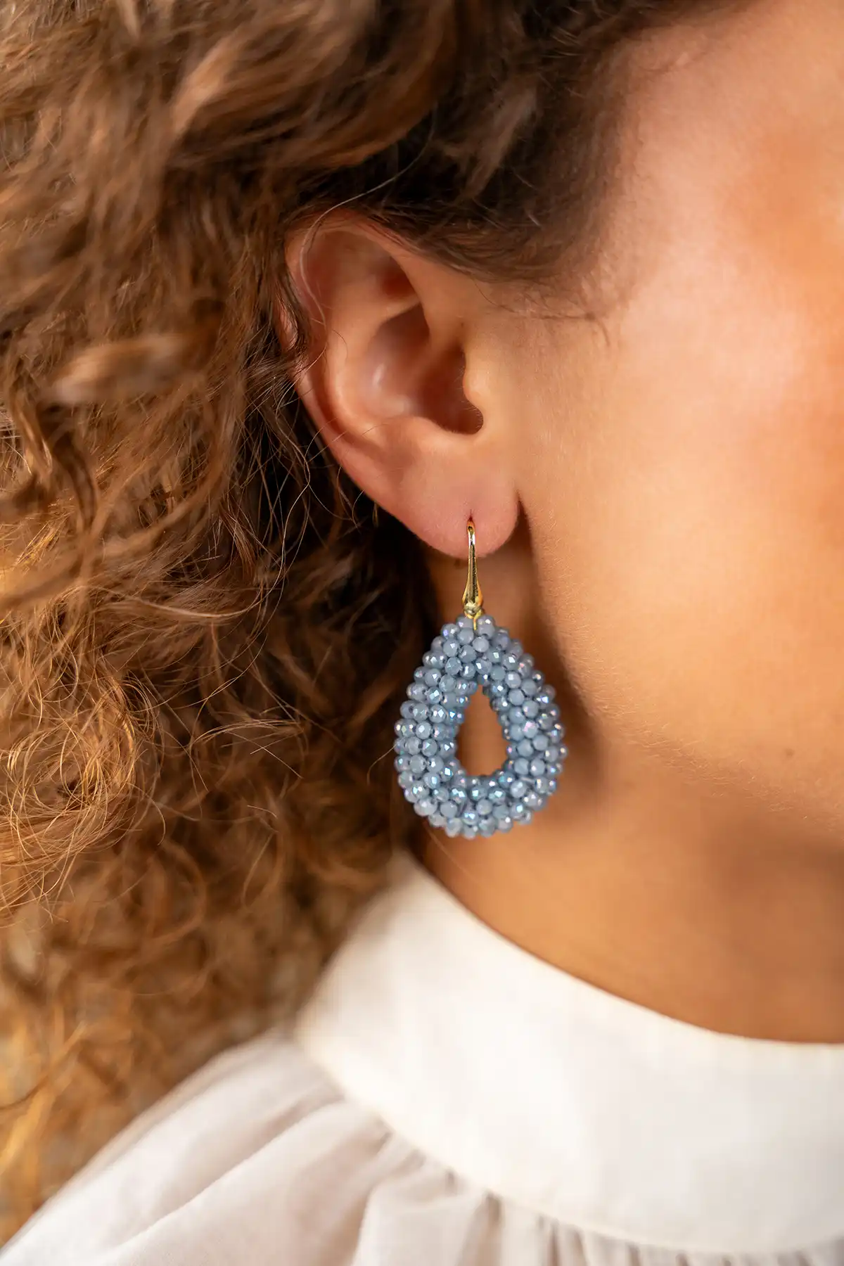 Lott. Gioielli Frosty Blauwe Oorbellen Berry Druppel S