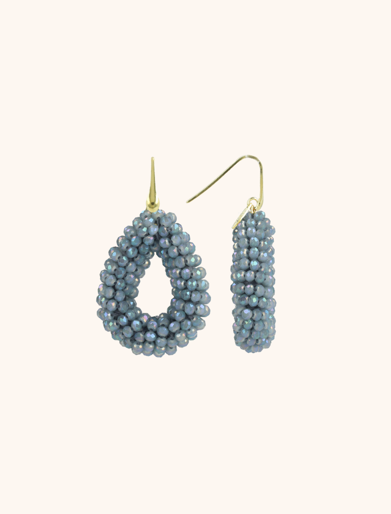 lott. gioielli Frosty Blauwe Oorbellen Berry Druppel S