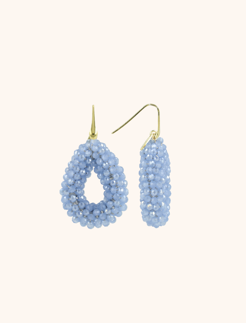 lott. gioielli Frosty Blauwe Oorbellen Berry Druppel S