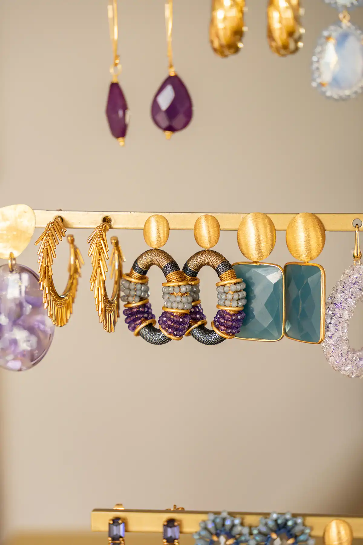 Lott. Gioielli Frosty Blauwe Oorbellen Elle Ovaal Deluxe L