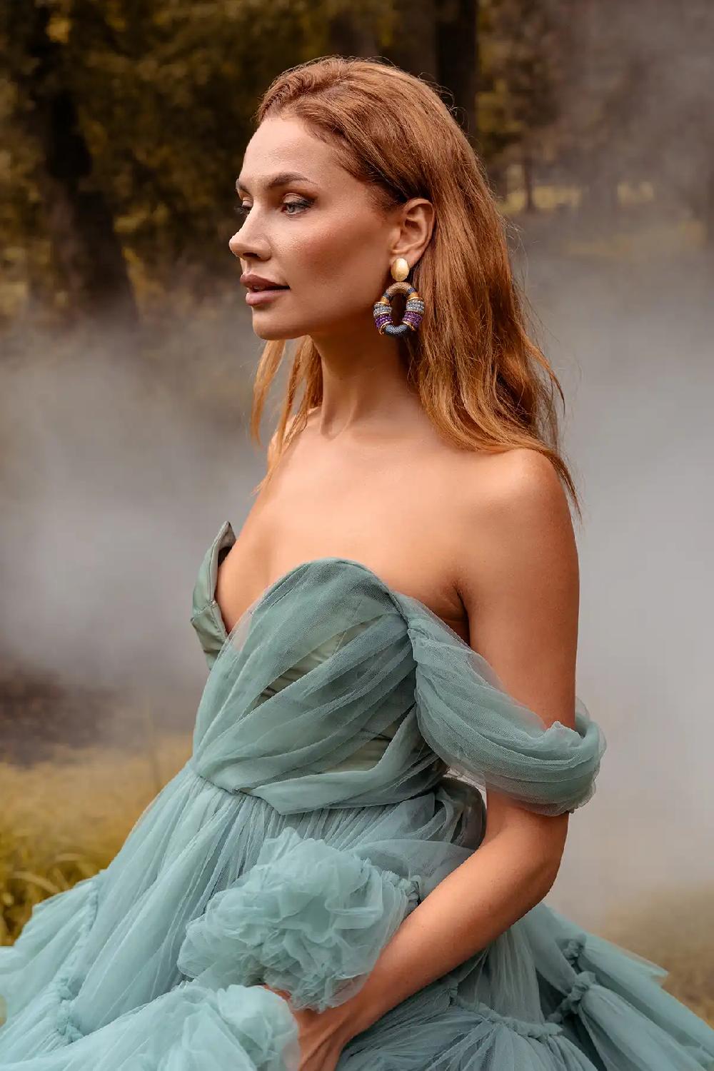 Lott. Gioielli Frosty Blauwe Oorbellen Elle Ovaal Deluxe L