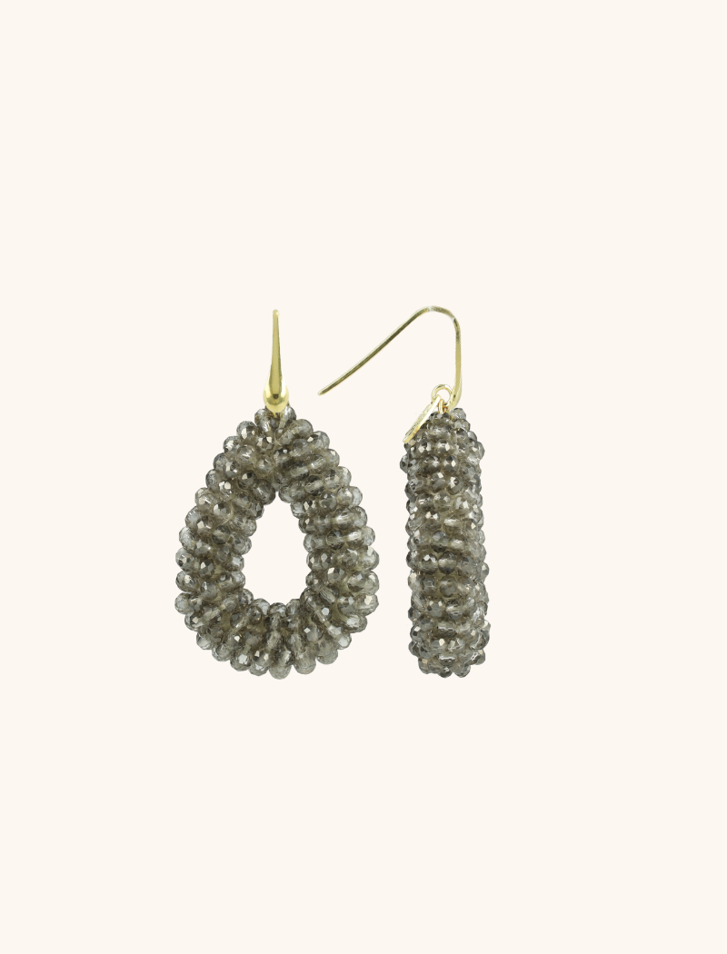 lott. gioielli Frosty Grijze Oorbellen Berry Druppel S