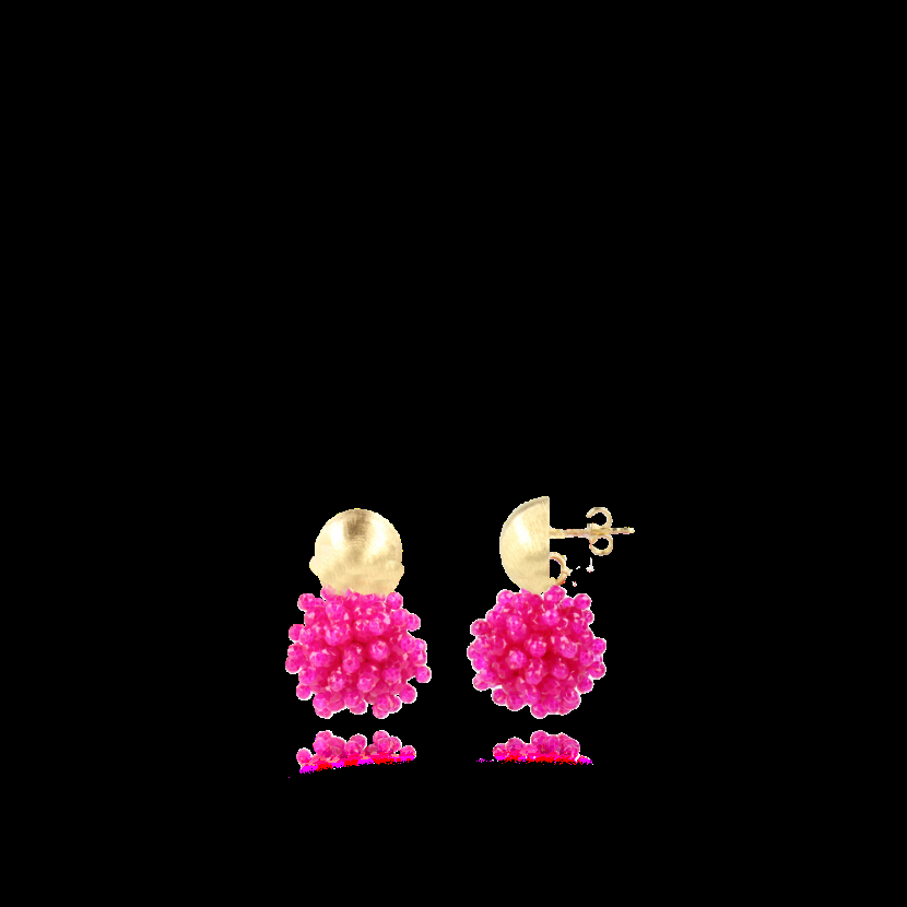 Lott. Gioielli Fuchsia Oorbellen Louise Glassberry Globe S Double Stones Tonal