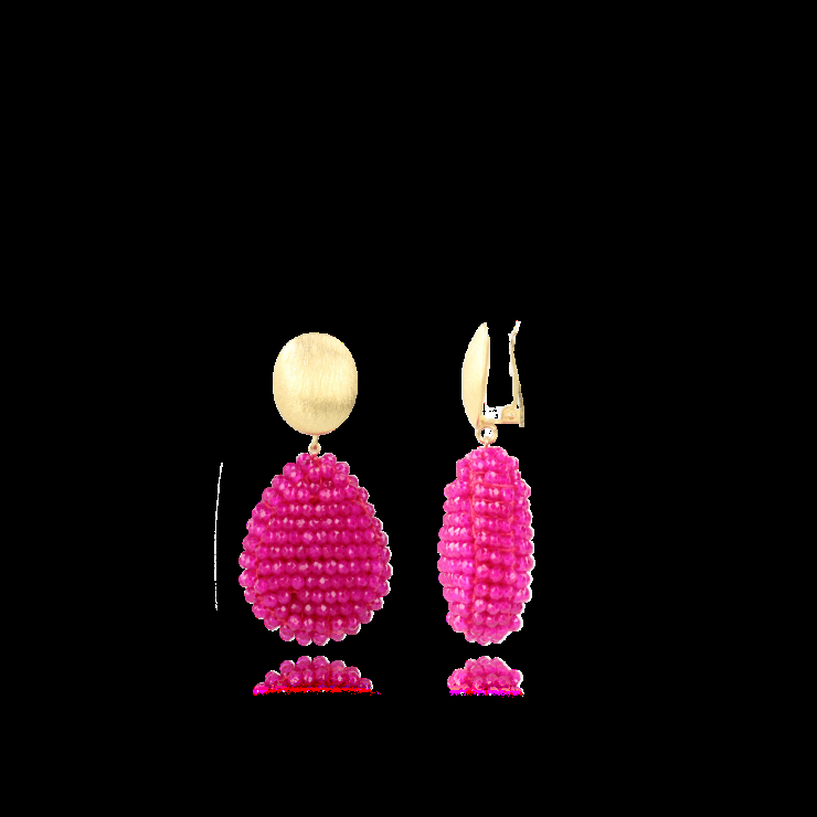 lott. gioielli Fuchsia Oorbellen Loulou Closed Drop M Clip