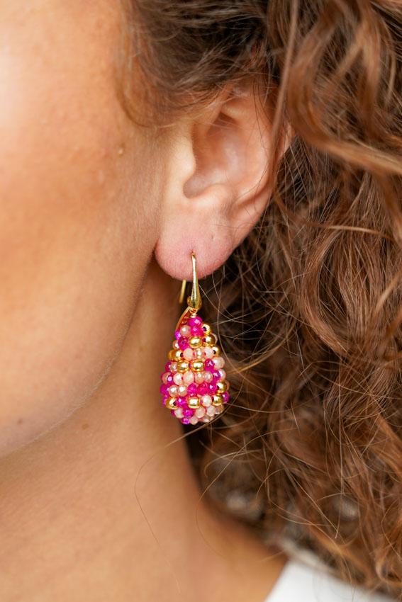 Lott. Gioielli Fuchsia Tangerine Oorbellen Amy Cone XS