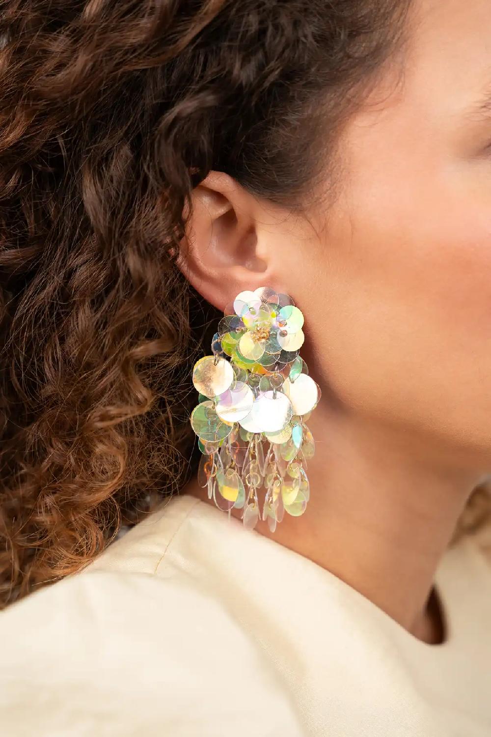 Lott. Gioielli Gold Mix Oorbellen Mira Sequin Wild Waterfall