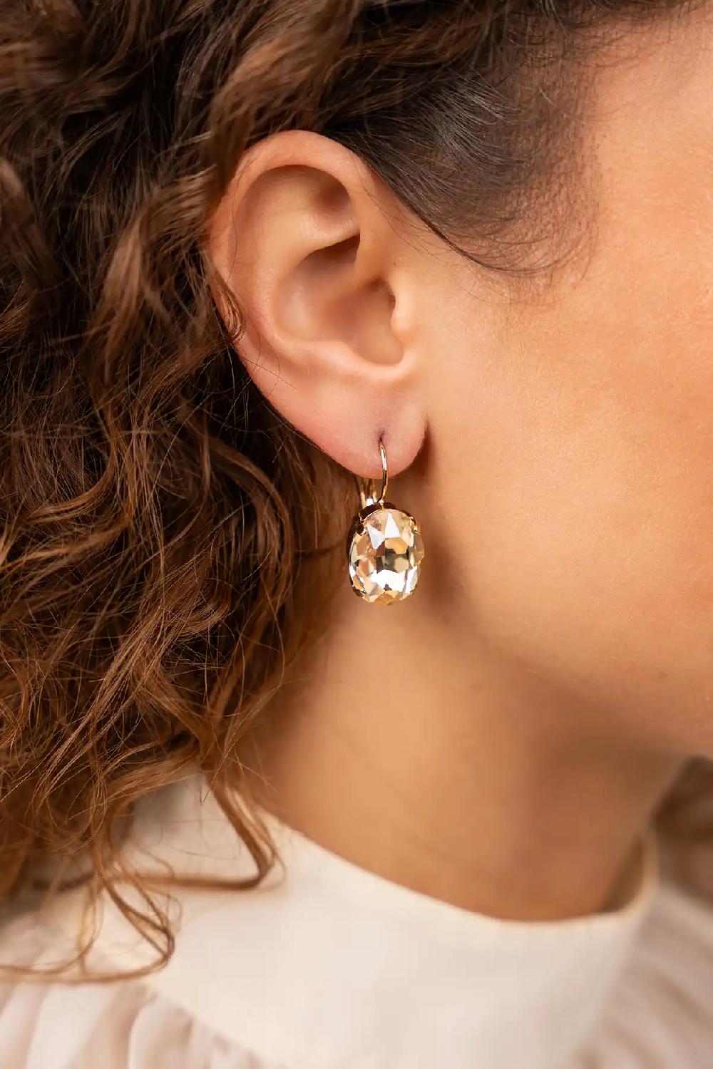 Lott. Gioielli Golden Shadow Oorbellen Anneloes Ovaal M