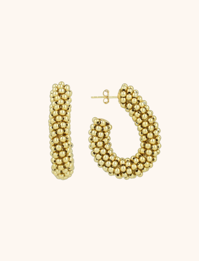 Lott. Gioielli Goudkleurige Oorbellen Danique Oval Creole L