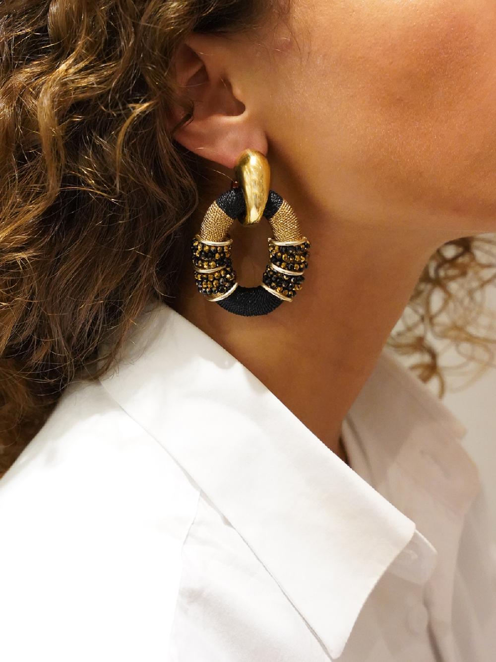 Lott. Gioielli Goudkleurige Oorbellen Elle Combi Oval L Deluxe