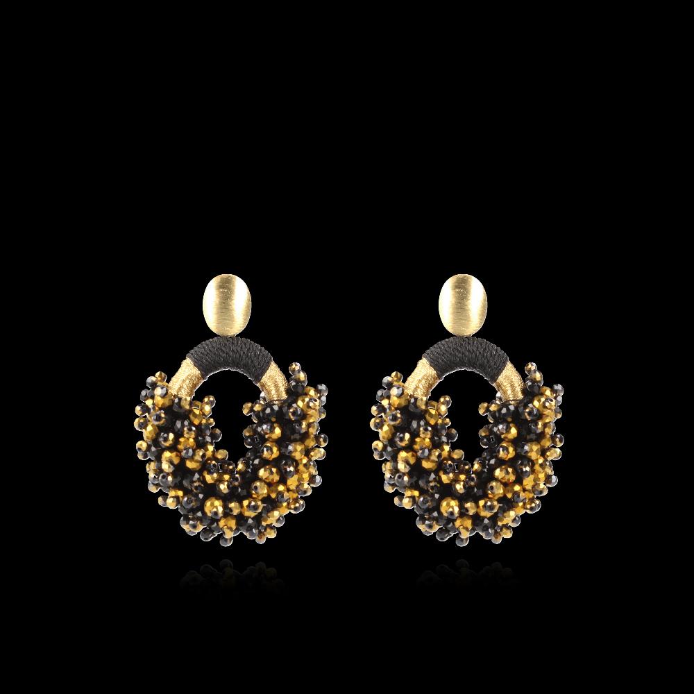 lott. gioielli Goudkleurige Oorbellen Eve Combi Oval M Tonal