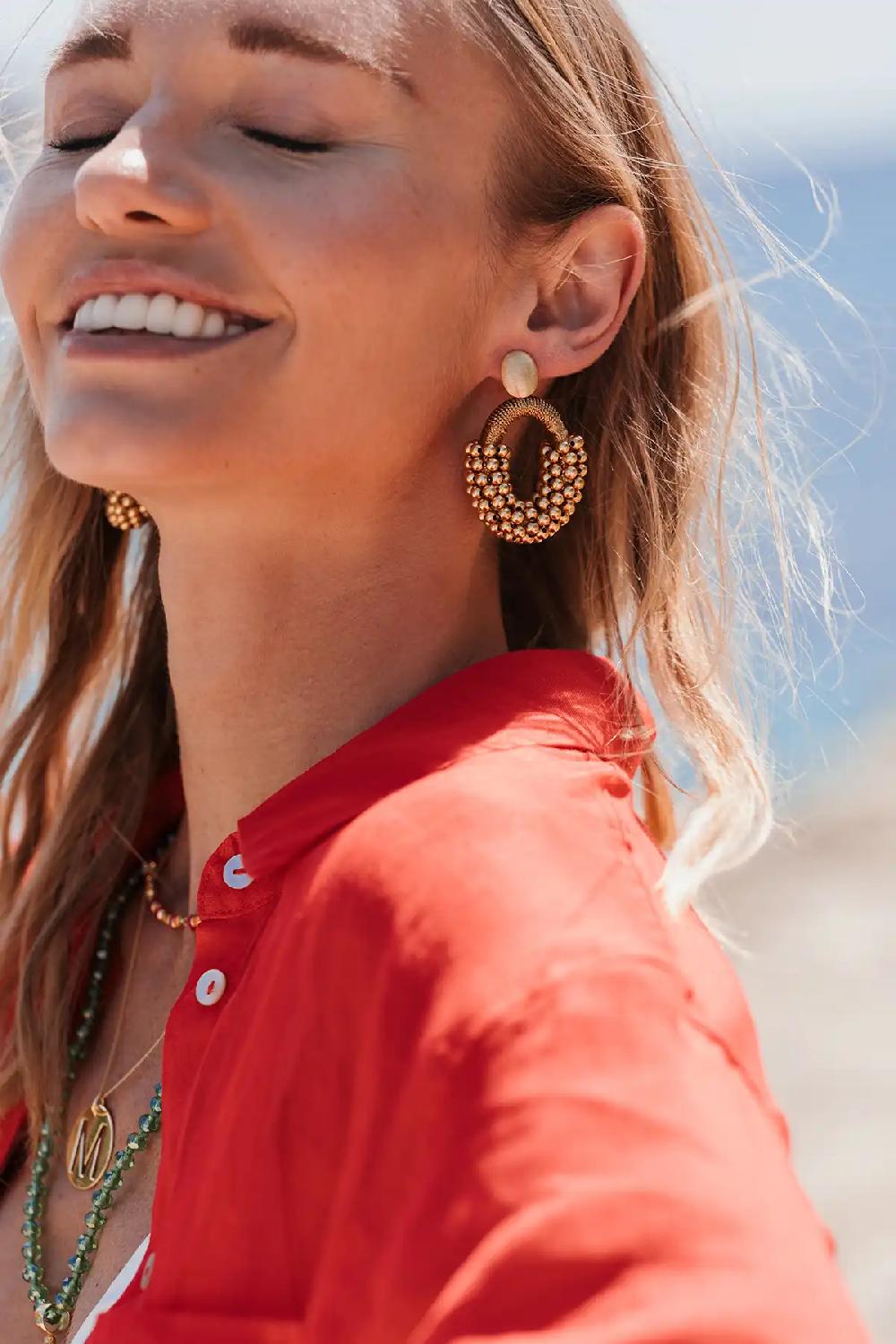 Lott. Gioielli Goudkleurige Oorbellen Limited Yara Ovaal M