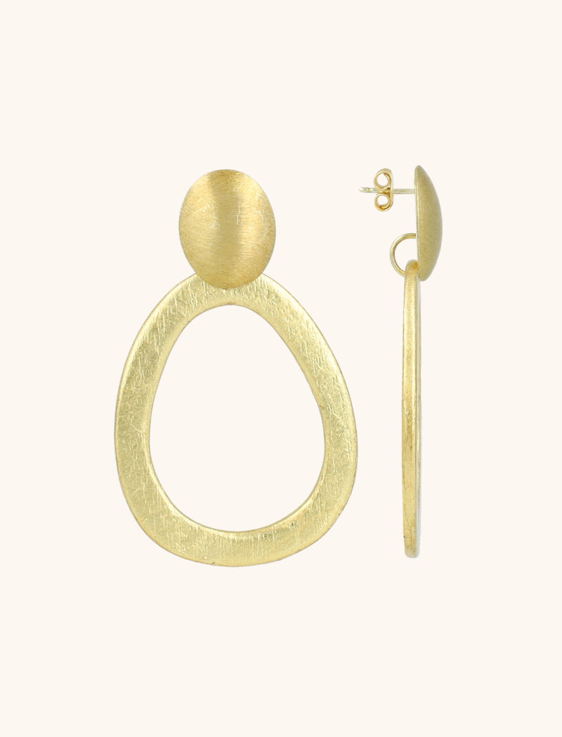 lott. gioielli Goudkleurige Oorbellen Milou Open Drop M