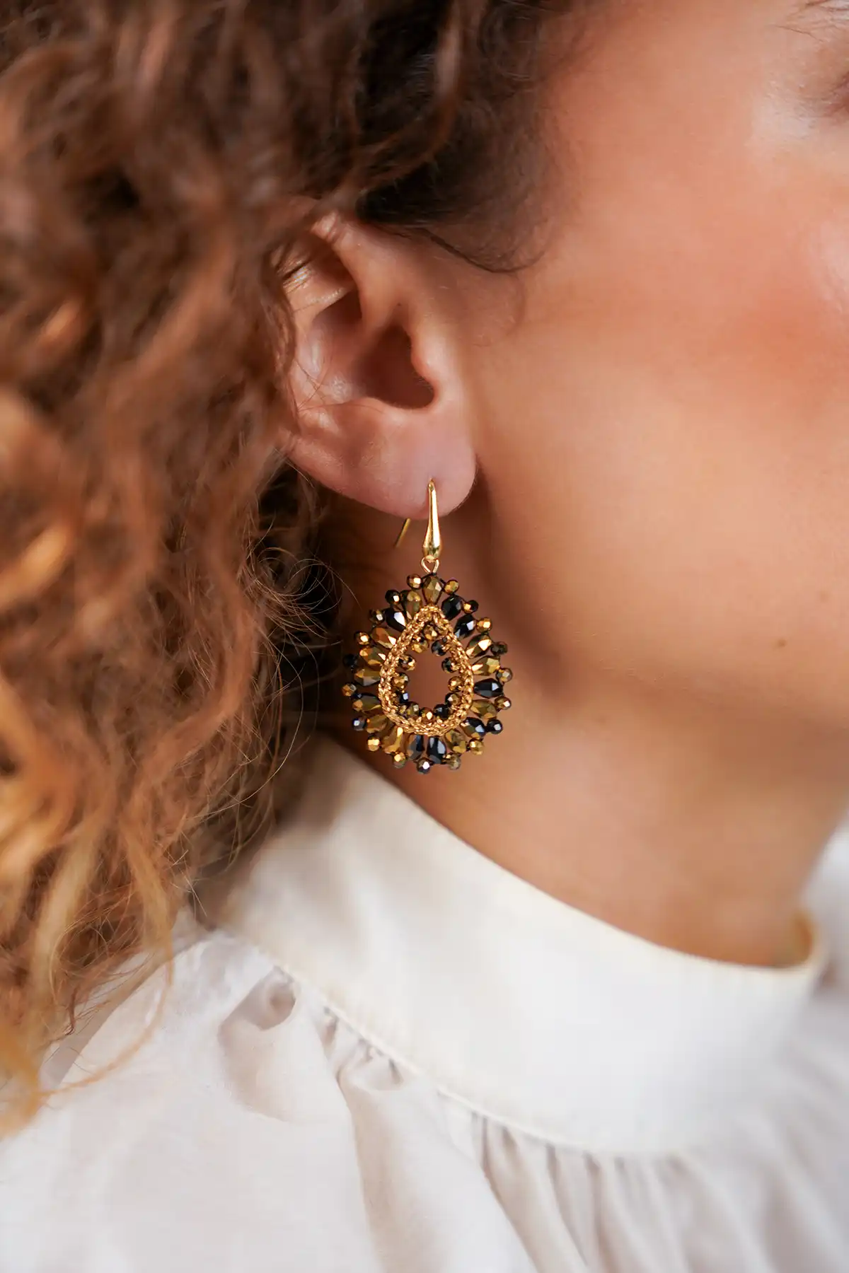 Lott. Gioielli Goudkleurige Oorbellen Robin Silk Drop S