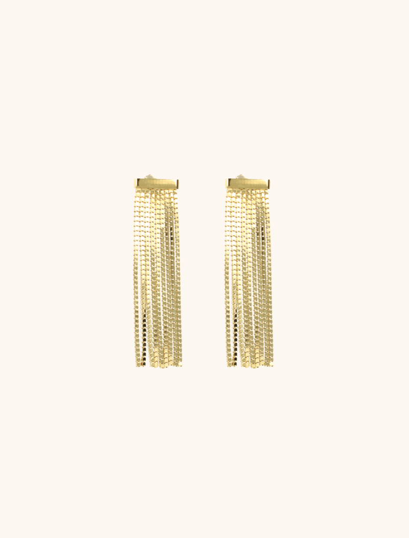 lott. gioielli Goudkleurige waterfall oorbellen Marin M