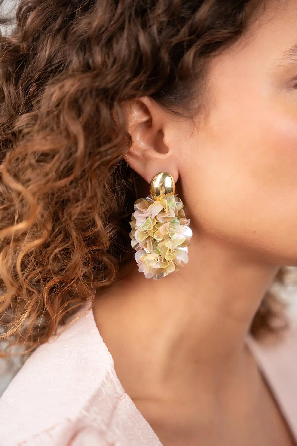 Lott. Gioielli Holo/Gold Oorbellen Sas Sequin Oval M