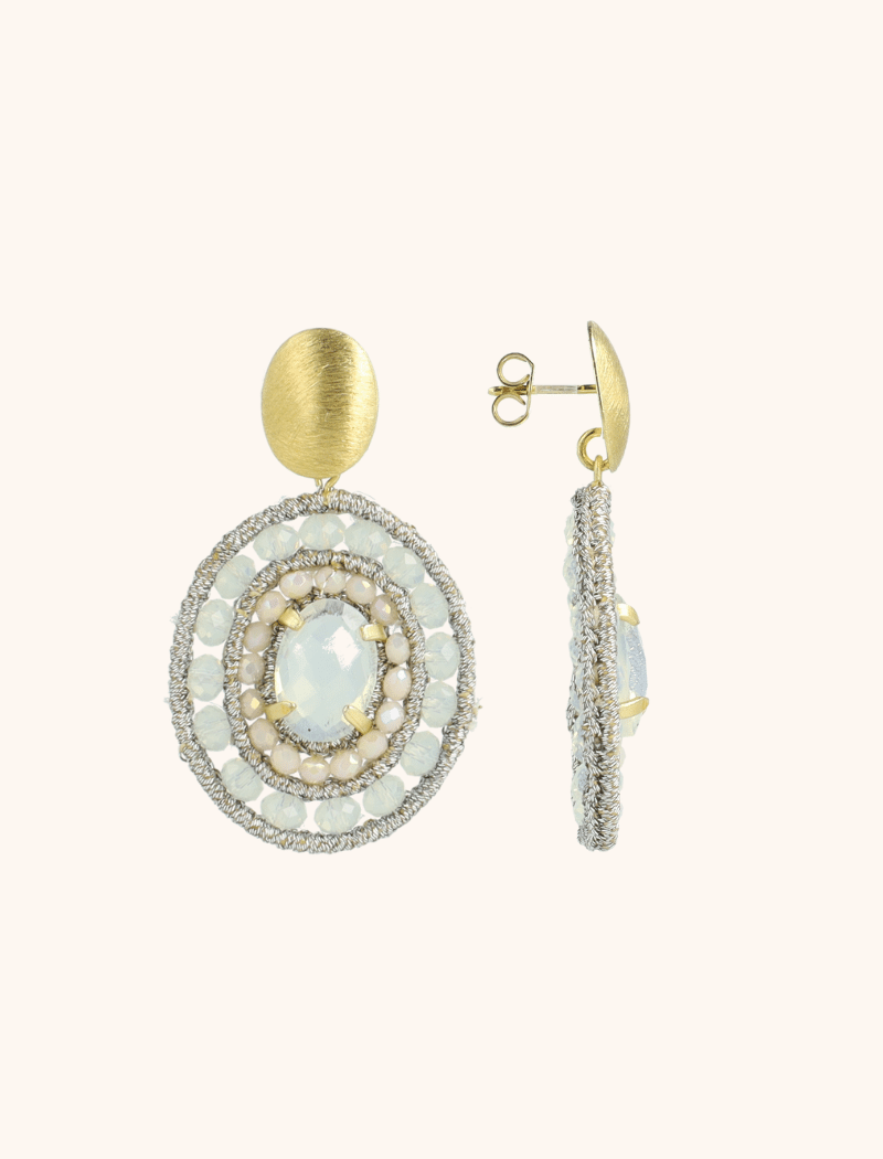 lott. gioielli Holo Oorbellen Belle Ovaal M Met Steen