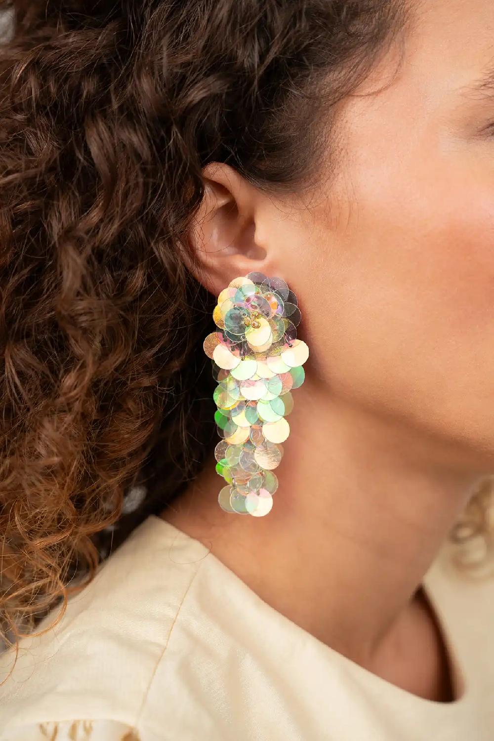 Lott. Gioielli Holo Oorbellen Linde Sequin Waterfall L