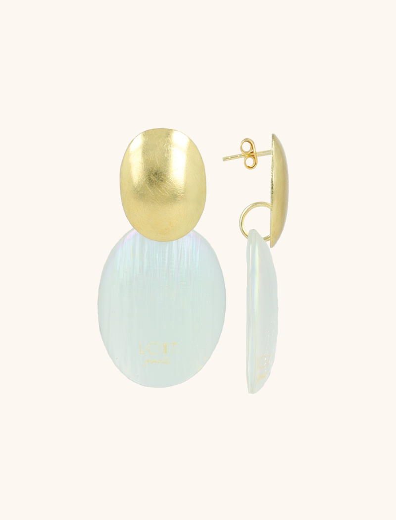 Lott. Gioielli Holo Transparant Oorbellen Sirius Bugle Oval S