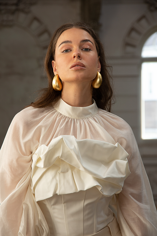 Lott. Gioielli Houten Oorbellen Scarlett Teardrop XL