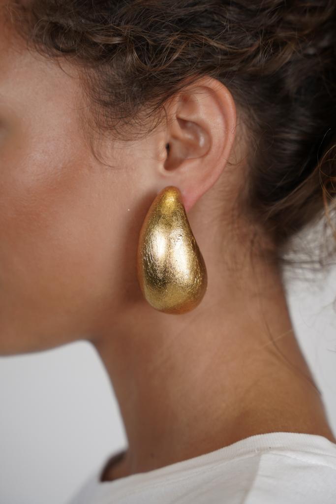 Lott. Gioielli Houten Oorbellen Scarlett Teardrop XL