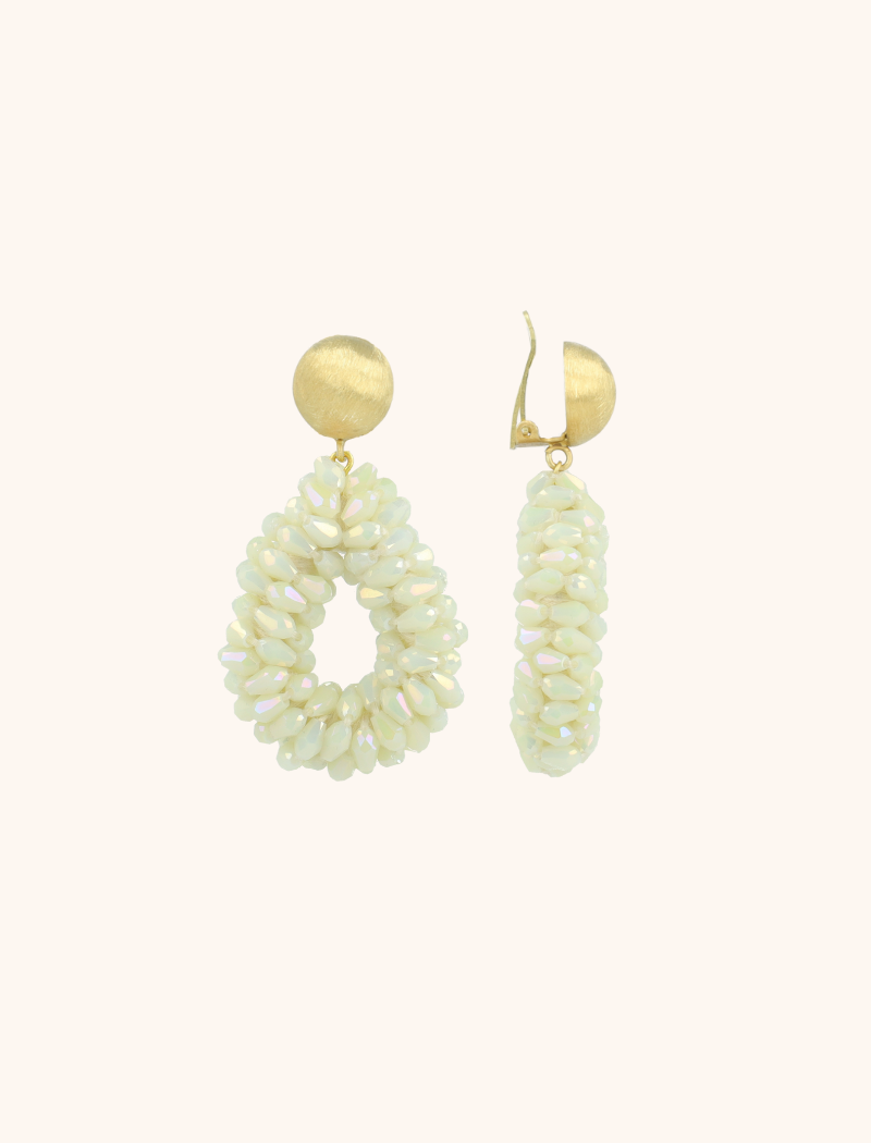 lott. gioielli Ivoor Oorbellen Anne Druppel S Marquis Clip