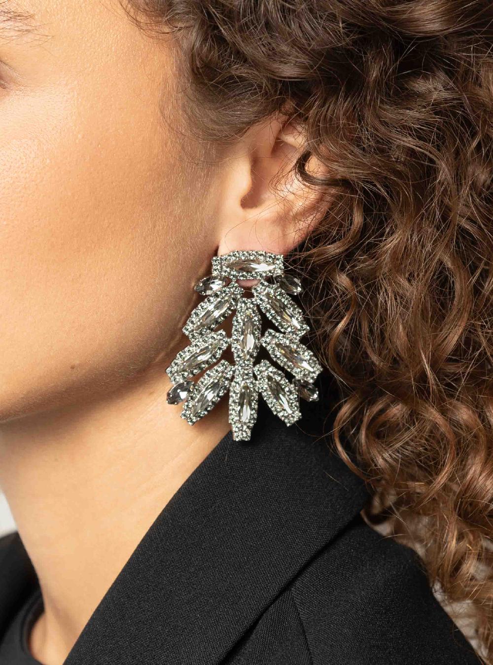 Lott. Gioielli Jonne Oorbellen Marquise Sparkle L Zwarte Diamant