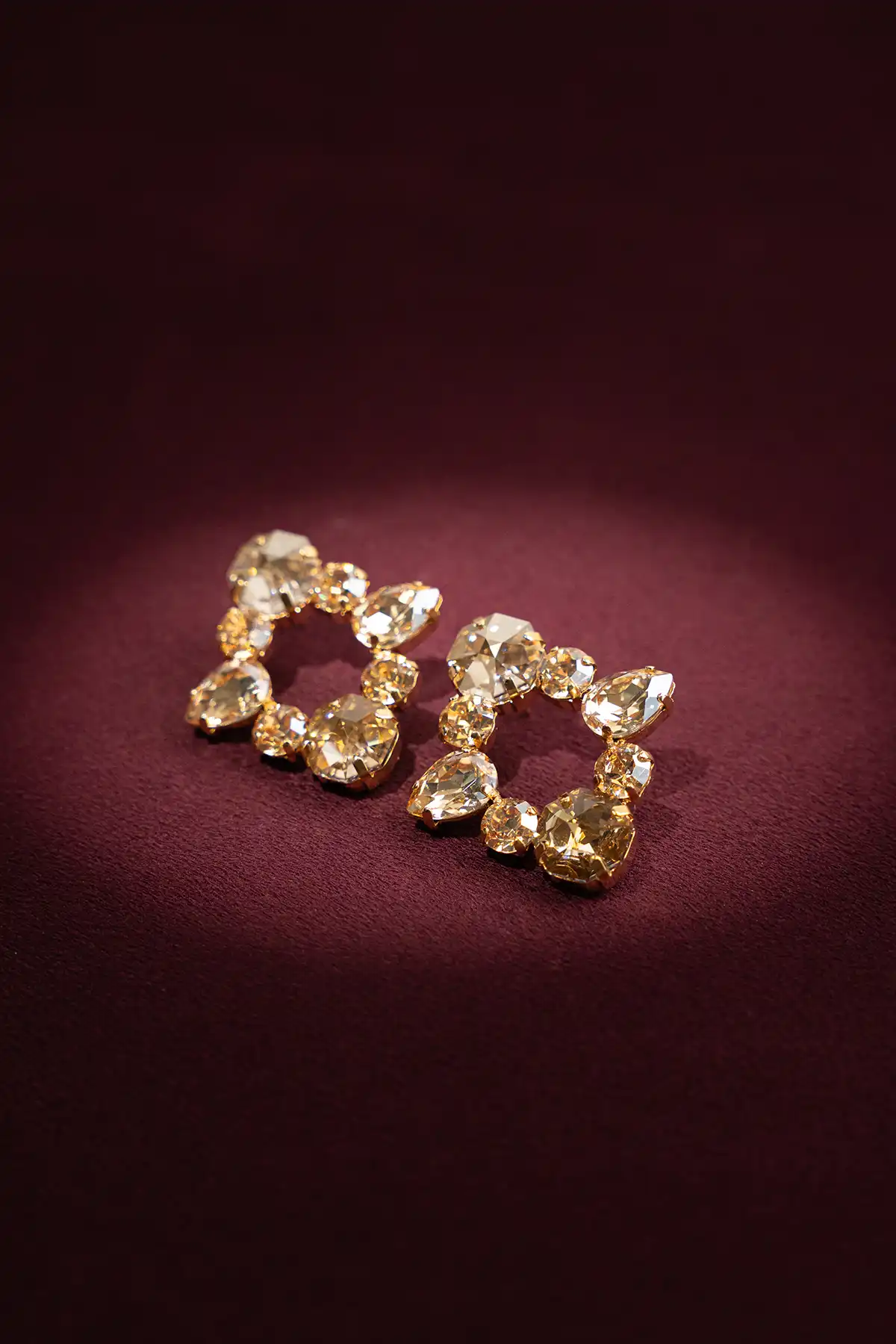 lott. gioielli Kira Oorbellen Octagon Ster Shadow Zilverkleurig