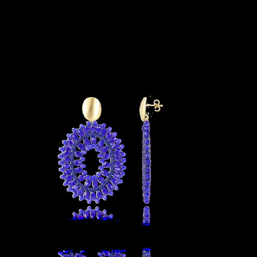 lott. gioielli Koningsblauwe oorbellen Lotta Drop Double M