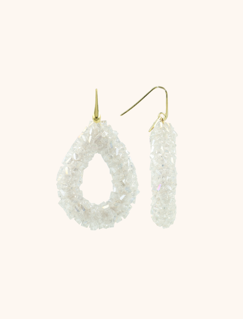 Lott. Gioielli Kristalkleurige Oorbellen Marieke Druppel L Raw