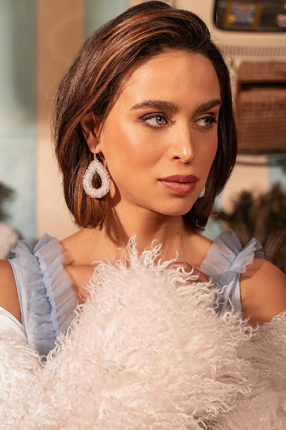 Lott. Gioielli Kristalkleurige Oorbellen Marieke Druppel L Raw