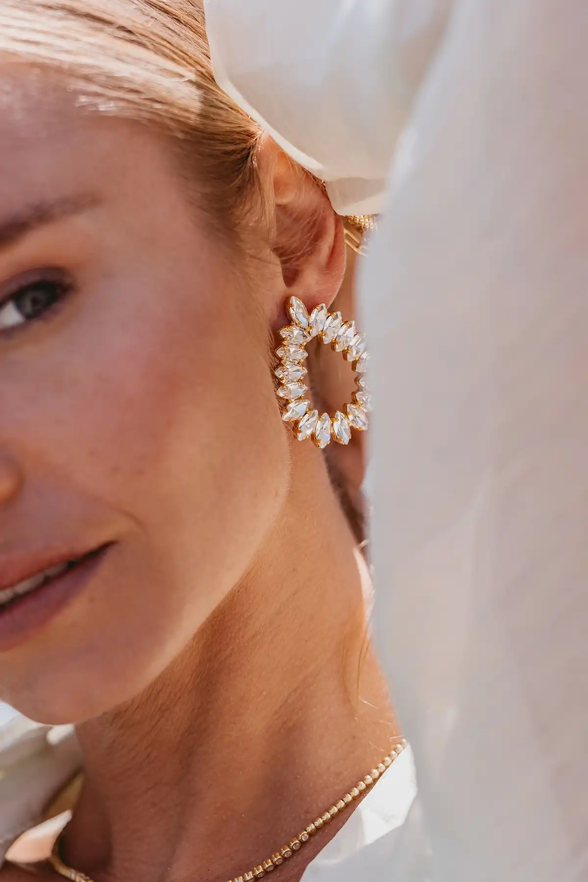 Lott. Gioielli Kristalkleurige Strass Oorbellen Hally S