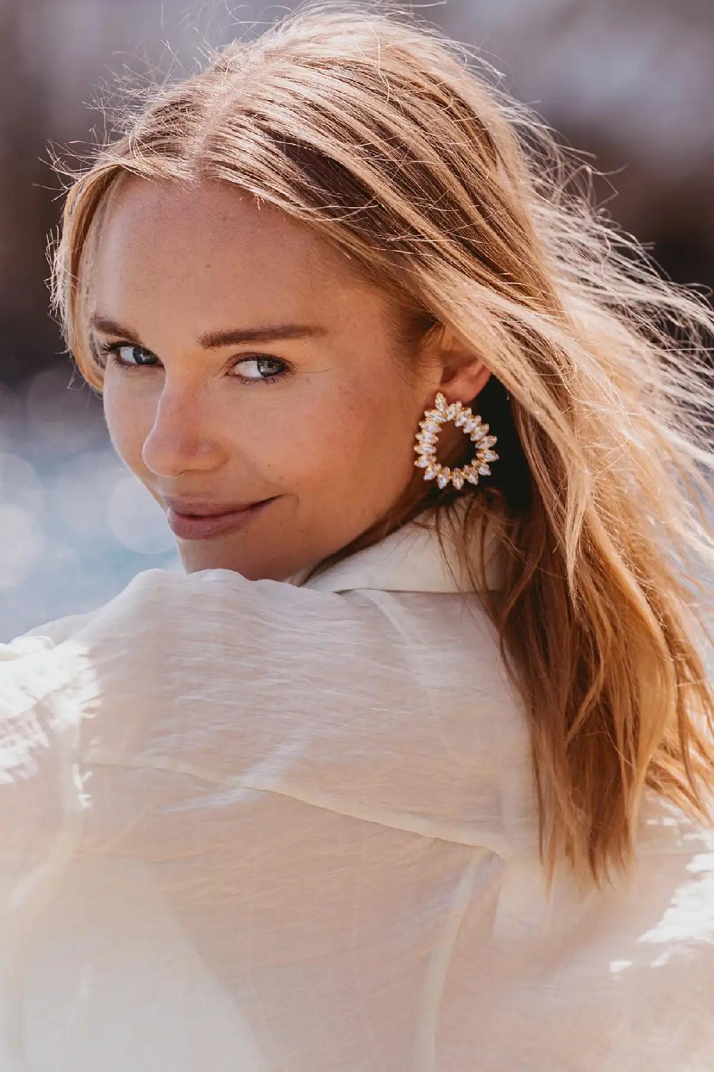 Lott. Gioielli Kristalkleurige Strass Oorbellen Hally S