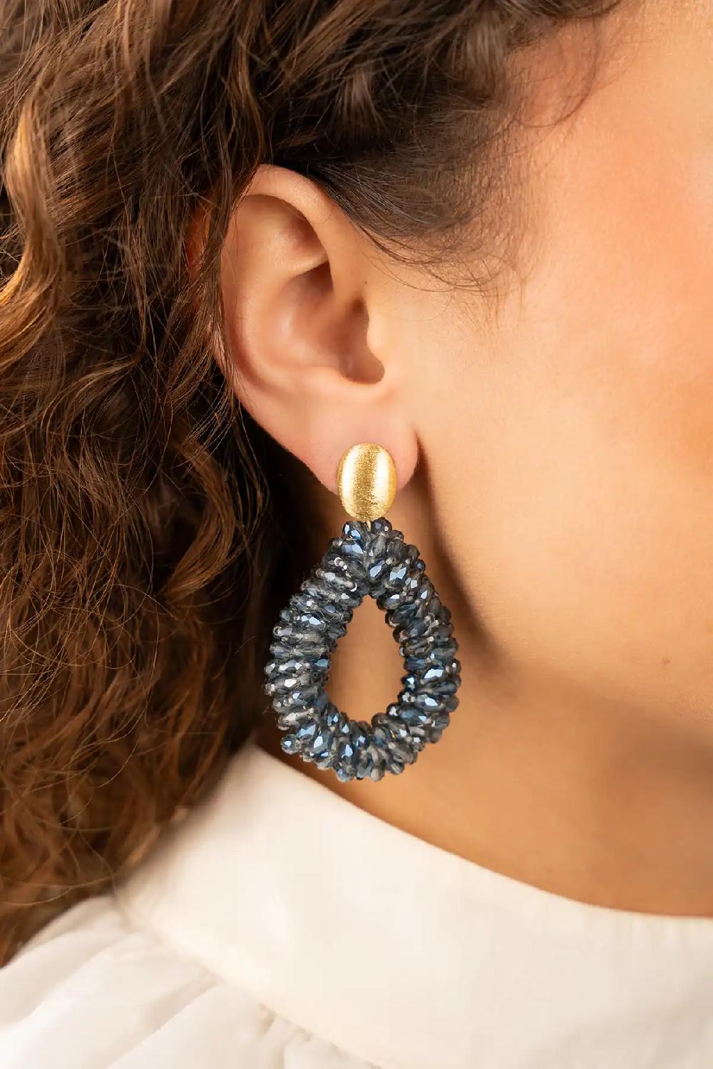 Lott. Gioielli Labradoriet Oorbellen Anne Druppel L Marquis