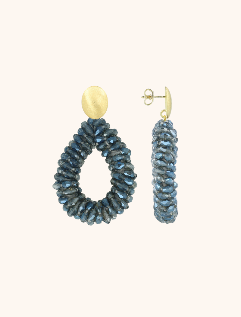 Lott. Gioielli Labradoriet Oorbellen Anne Druppel L Marquis