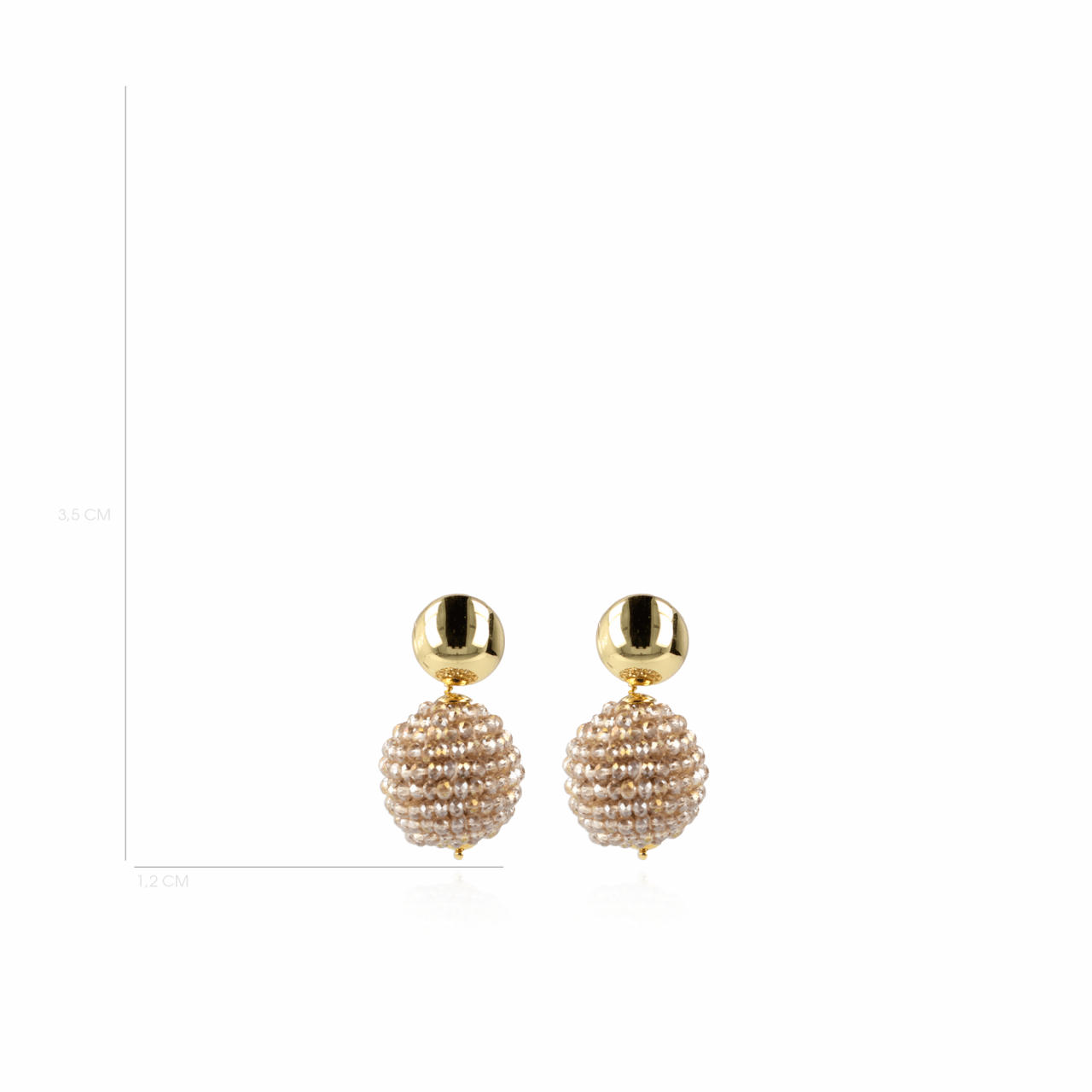 Lott. Gioielli Lea Champagne Glassberry Globe S Oorbellen